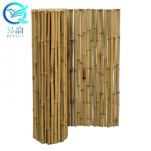 Painéis de vedação de tonalidade de alta qualidade Qinge de cor natural cerca de bambu Treliça para decoração de jardins